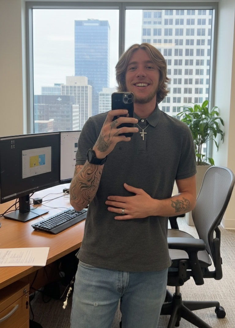 Edwin Ward in his office