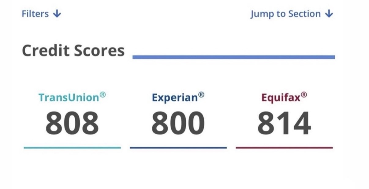 All three scores over 800